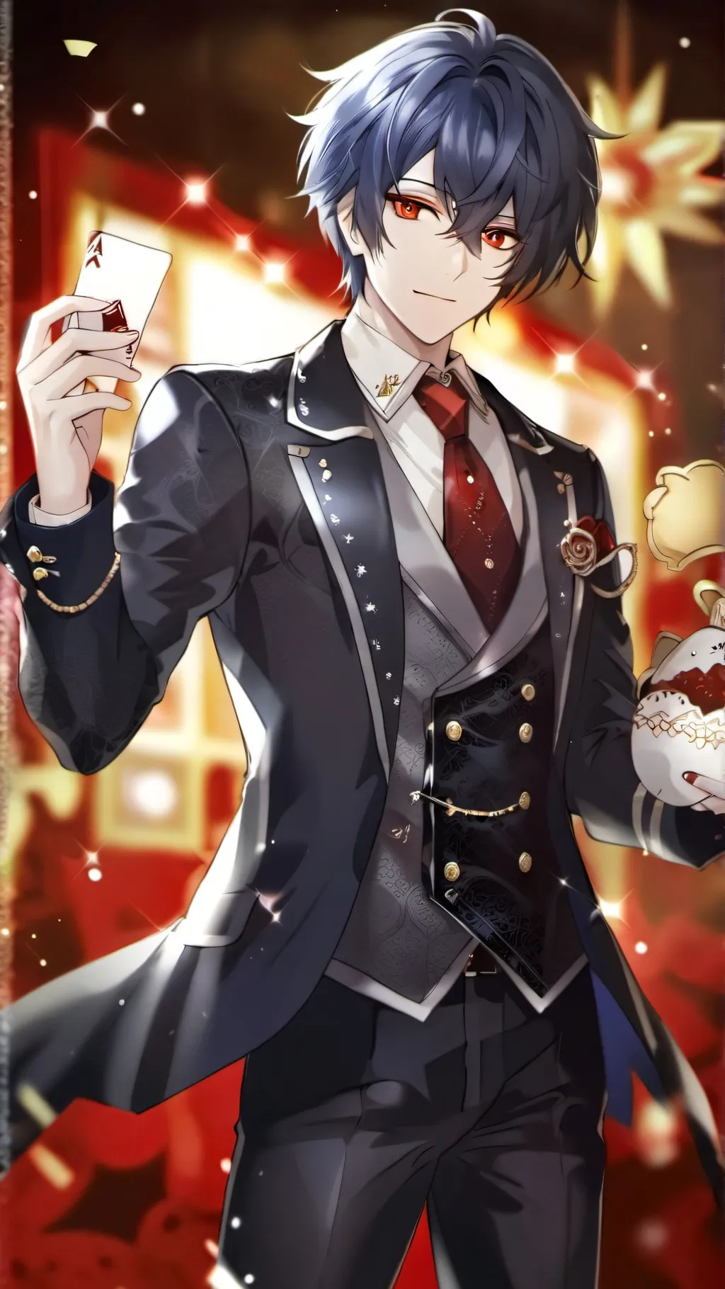 ai character: HH/HB new years background