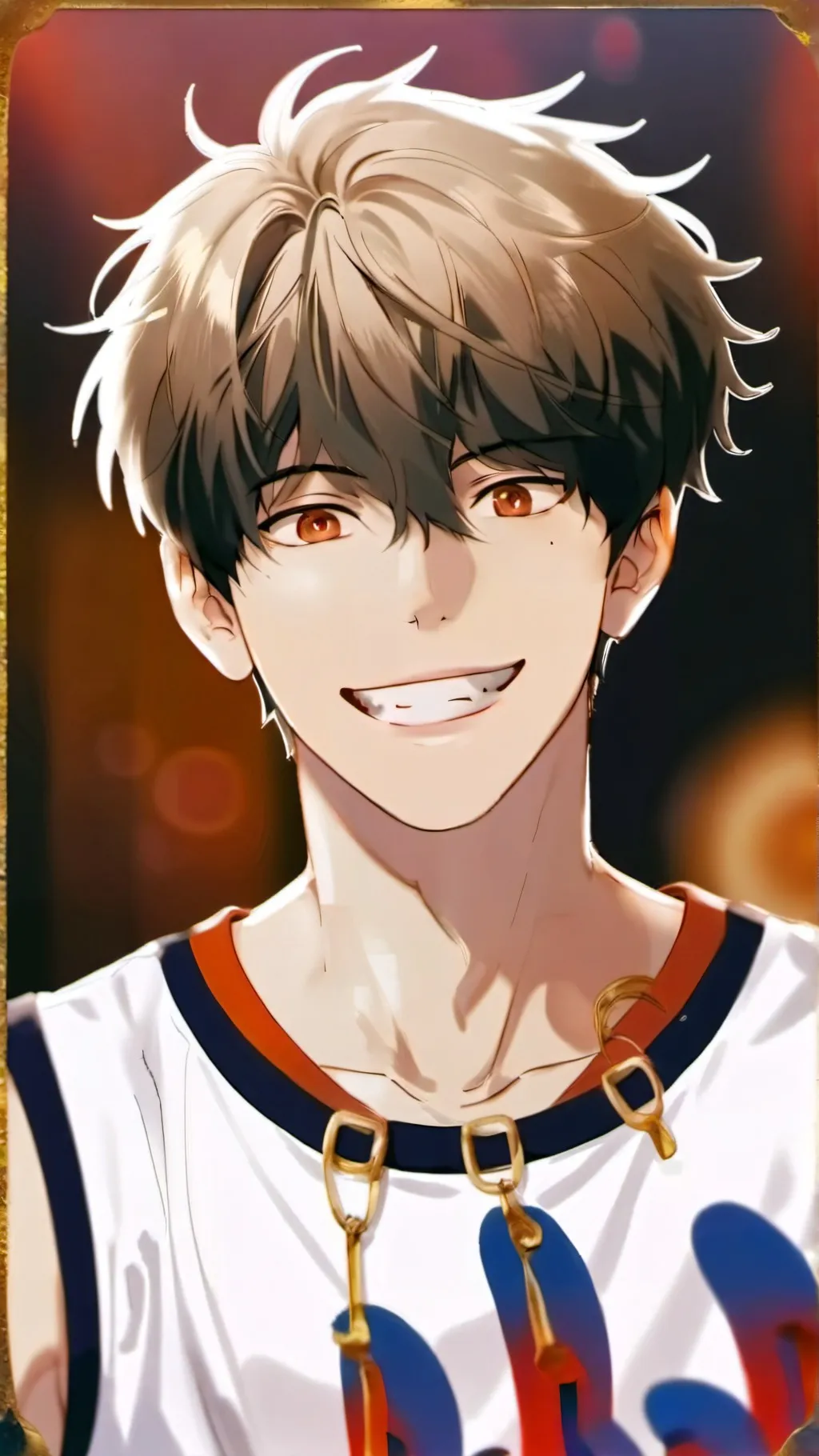 ai character: Poppin background