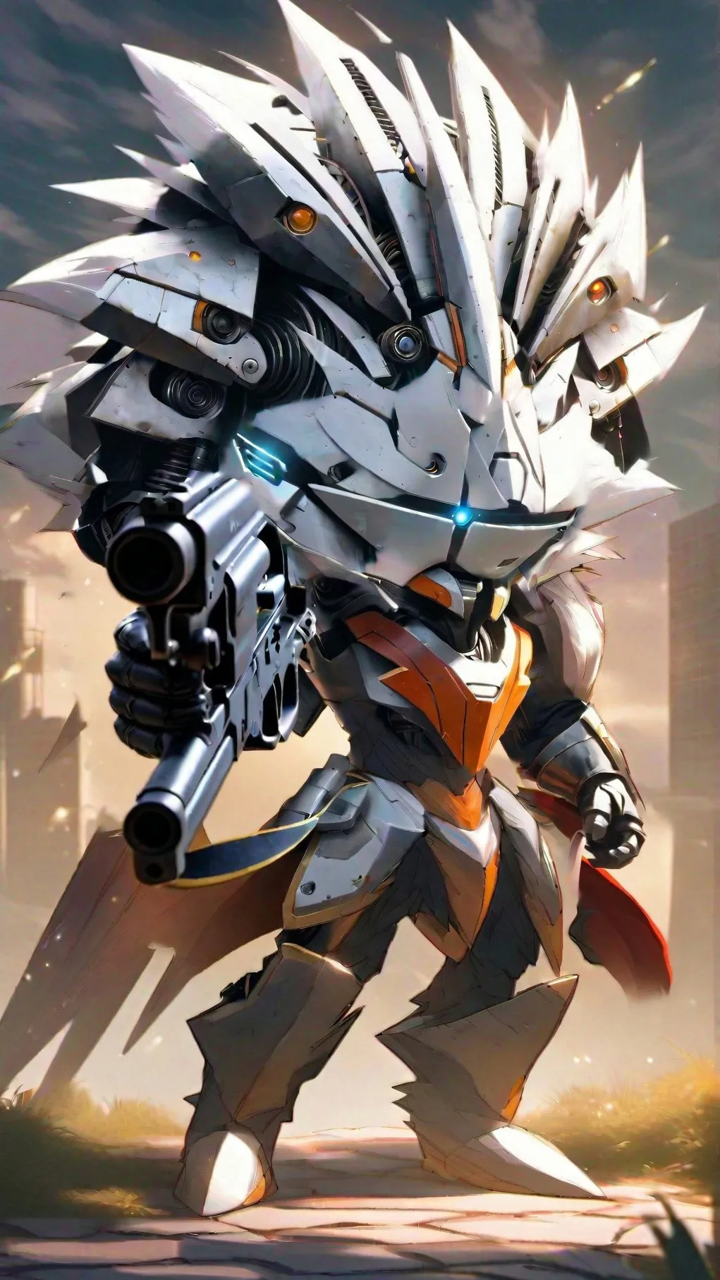 ai character: Super metal Sonic background