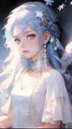 ai character: genie girl background