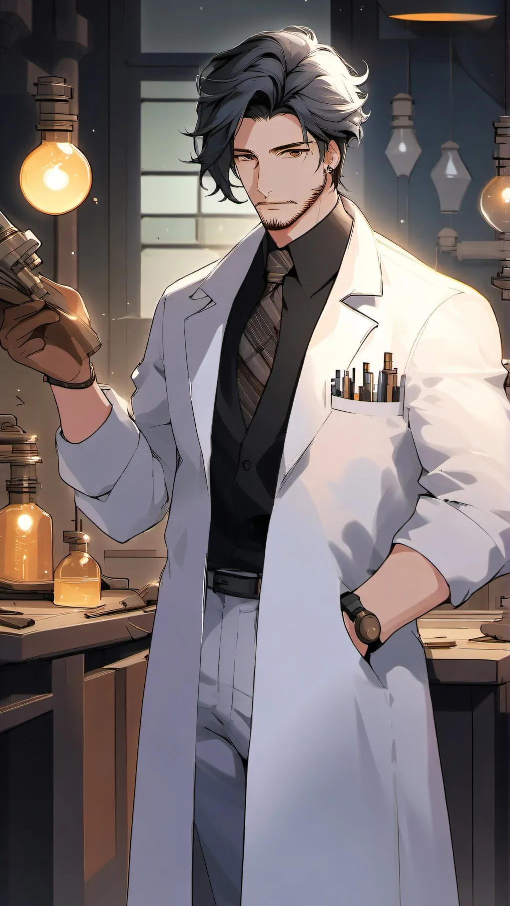 ai character: Scientist Dr.Kline background