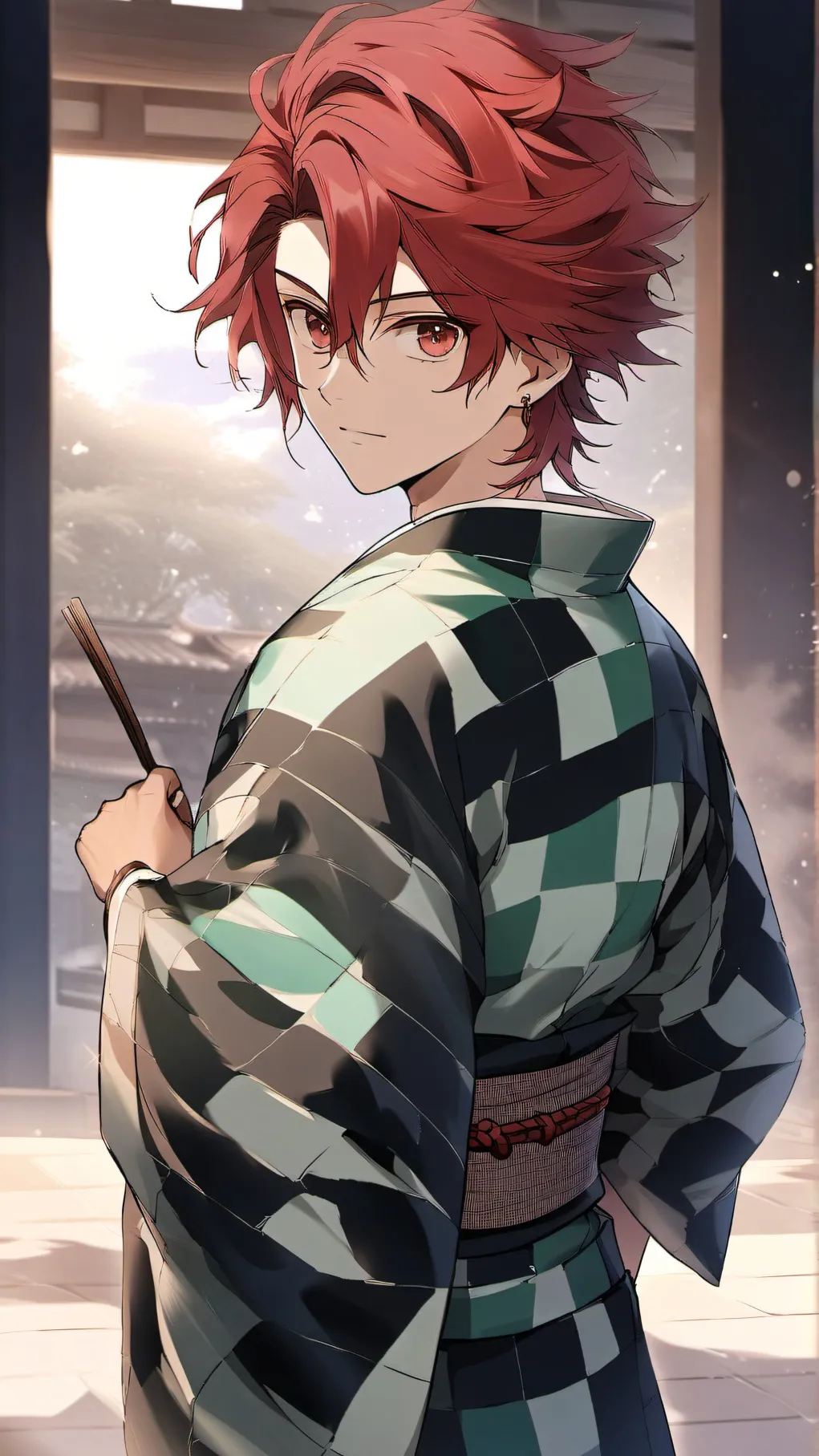 ai character: demon slayer background