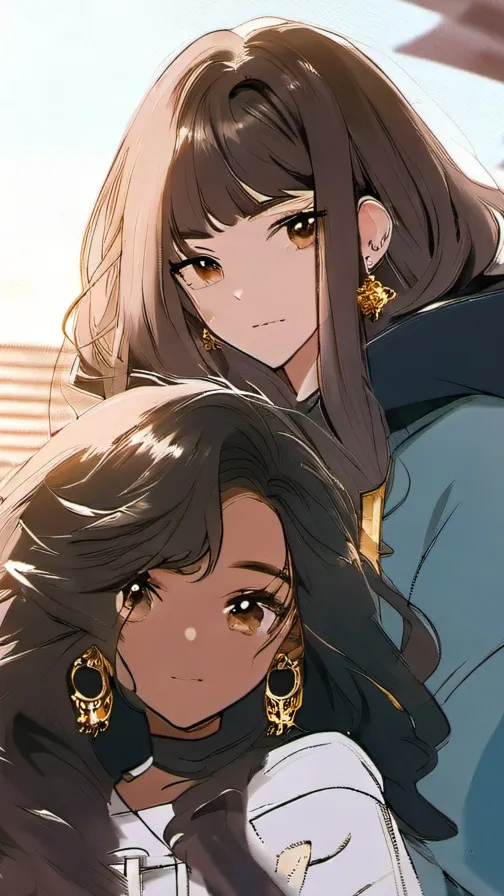 ai character: eva and Izzy background