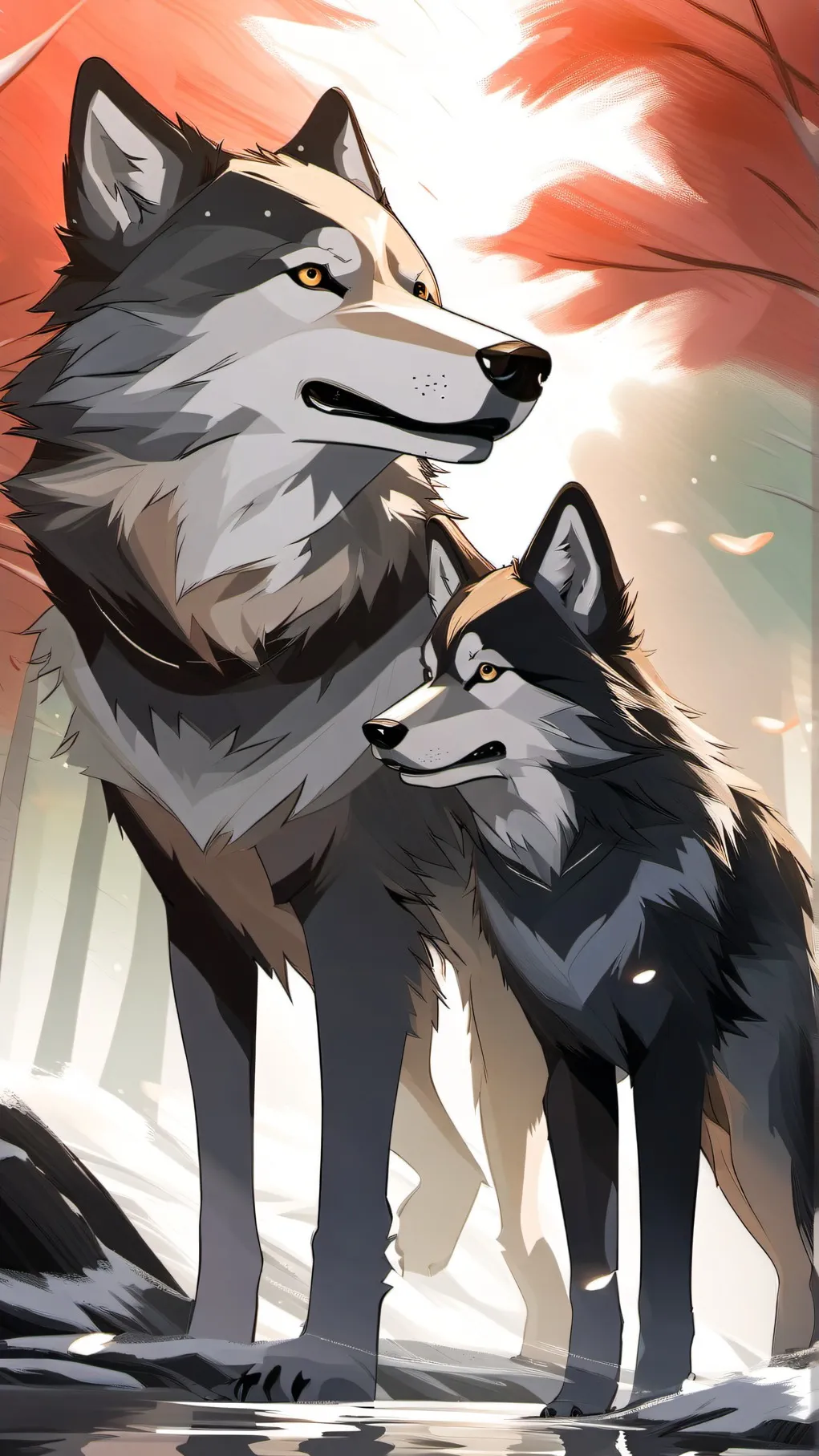 ai character: wolves background