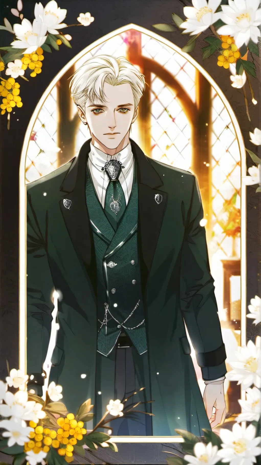 ai character: draco malfoy  background