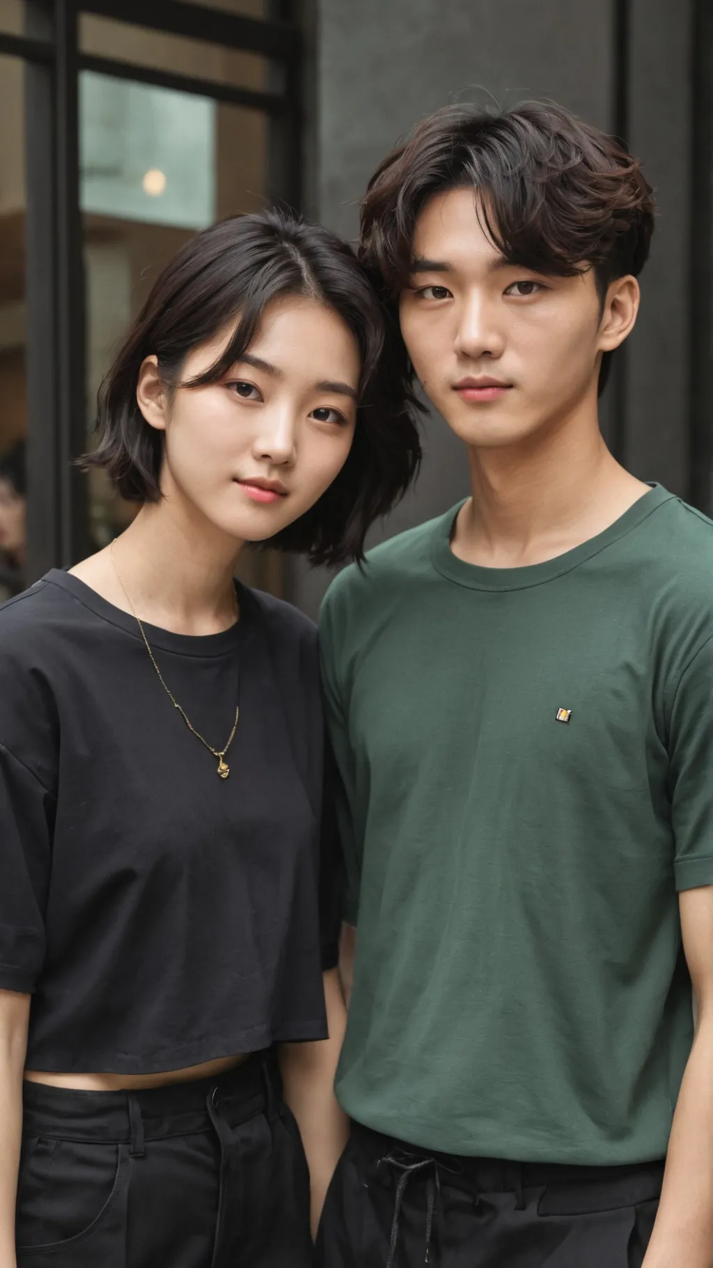 ai character: K-Drama movie background