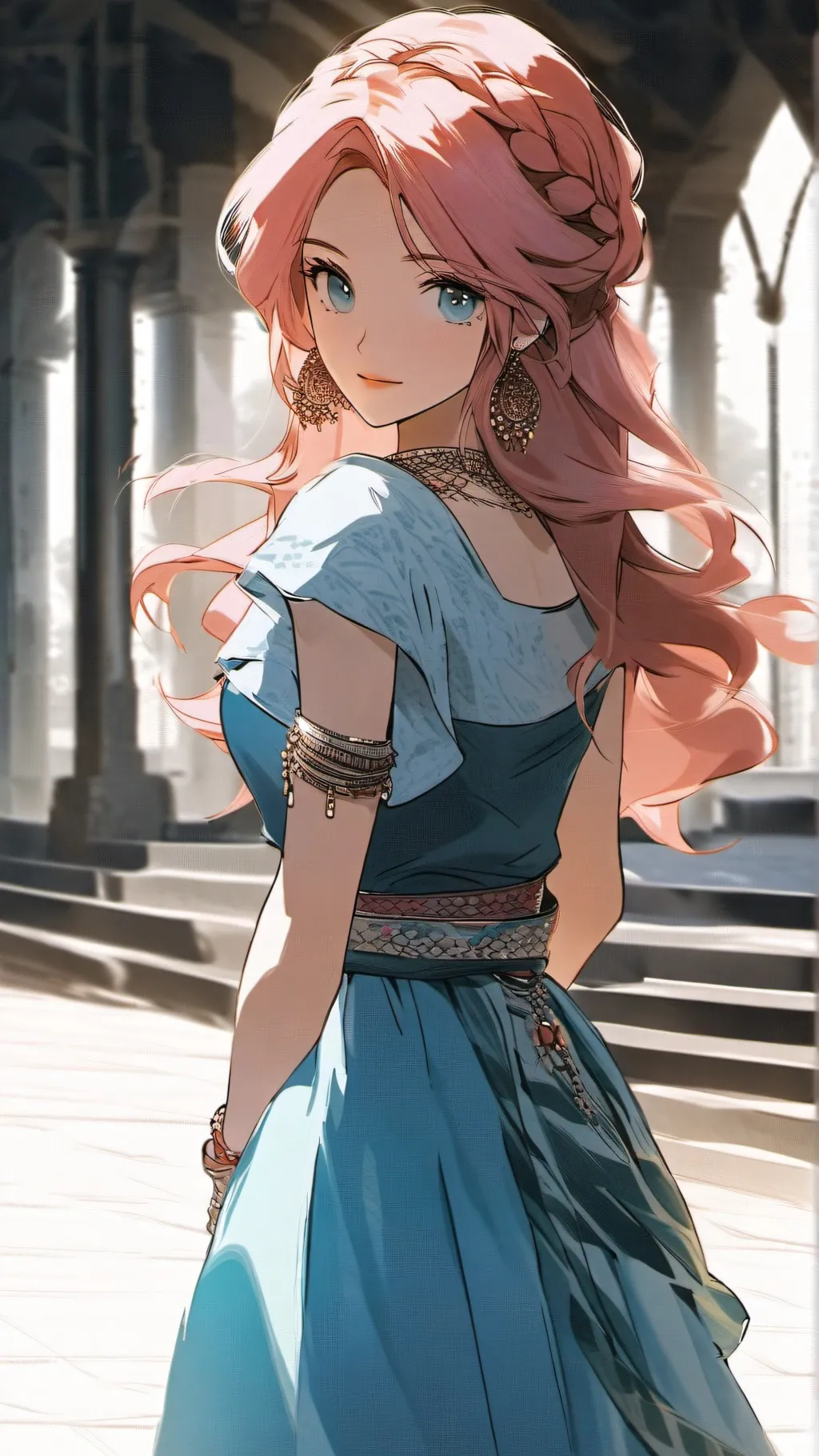 ai character: A Cinderella Story background