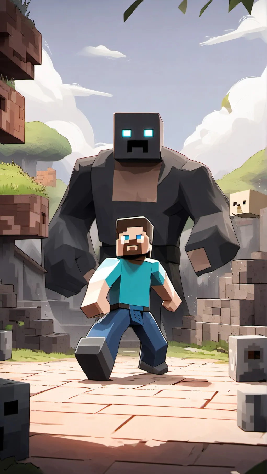 ai character: STEVE background