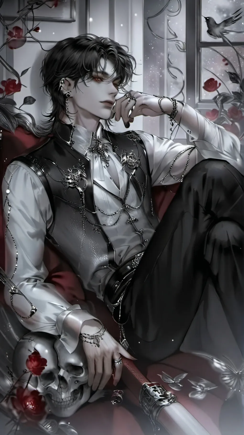 ai character: Damien background