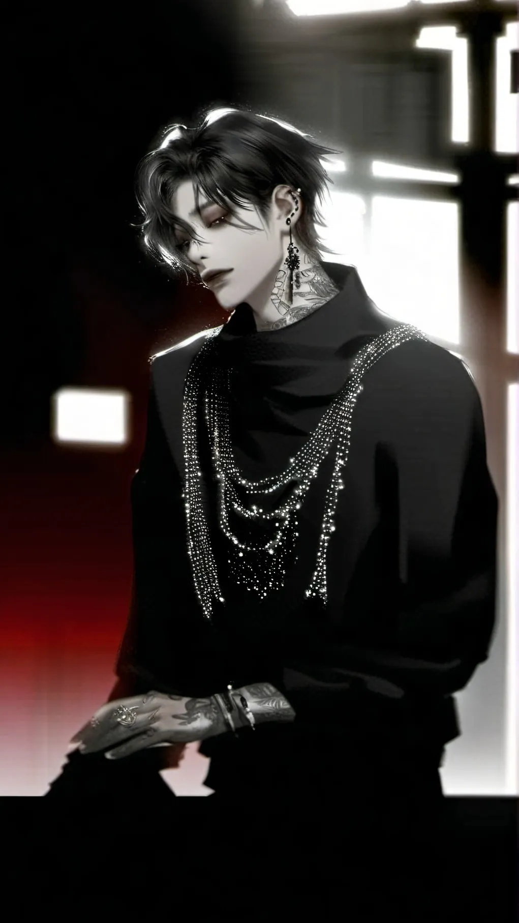 ai character: 🖤𝔸𝕤𝕙𝕖𝕣🖤 background