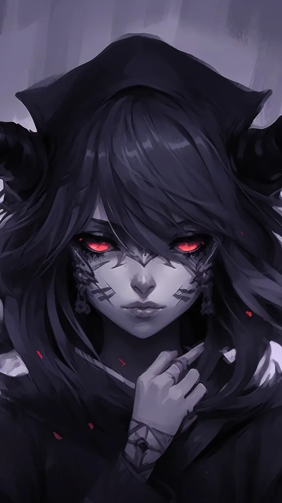 ai character: Demon girl background
