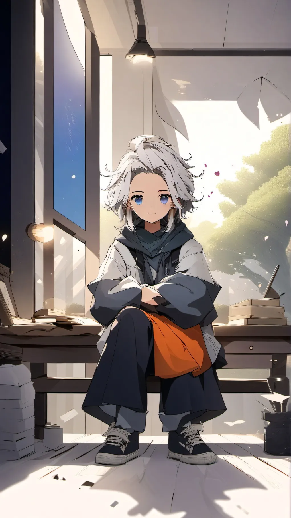 ai character: HTML Editor background