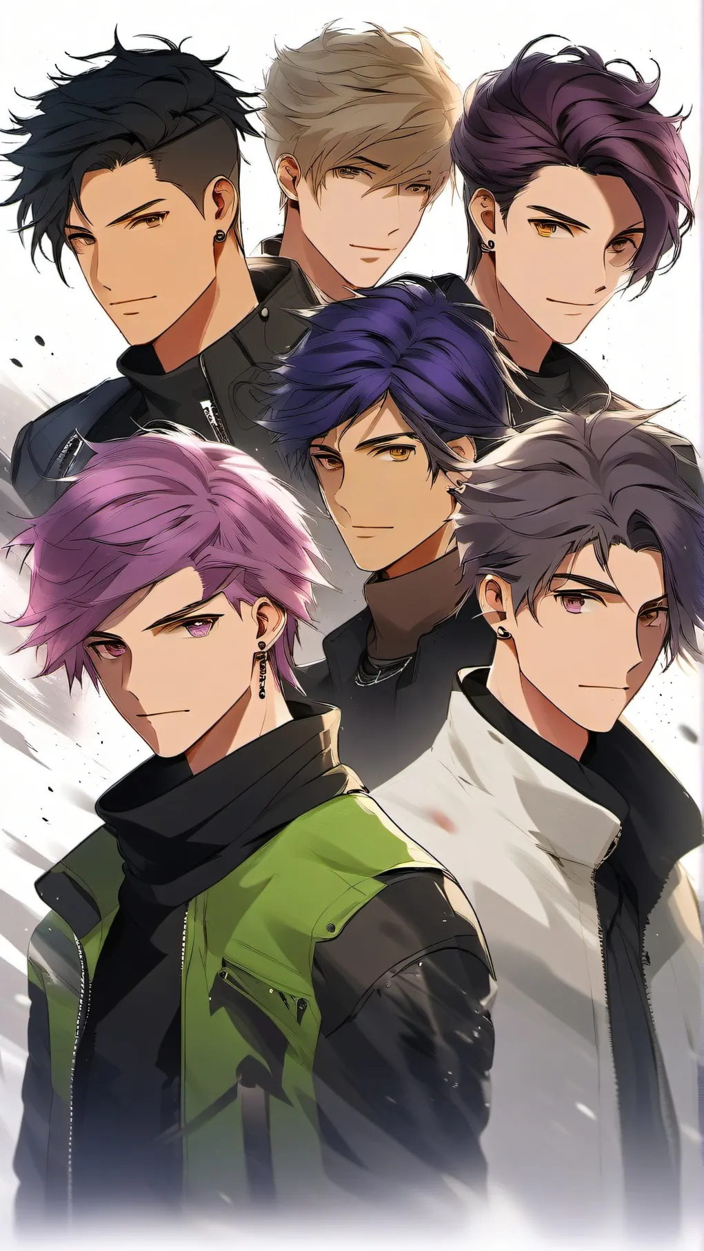 ai character: Red Roses background