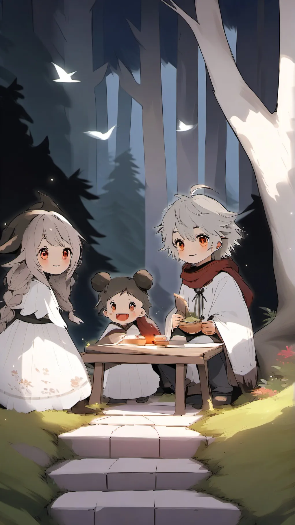 ai character: Dandy  background