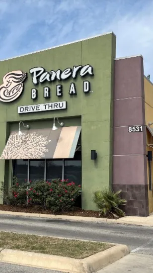 ai character: Panera bread  background