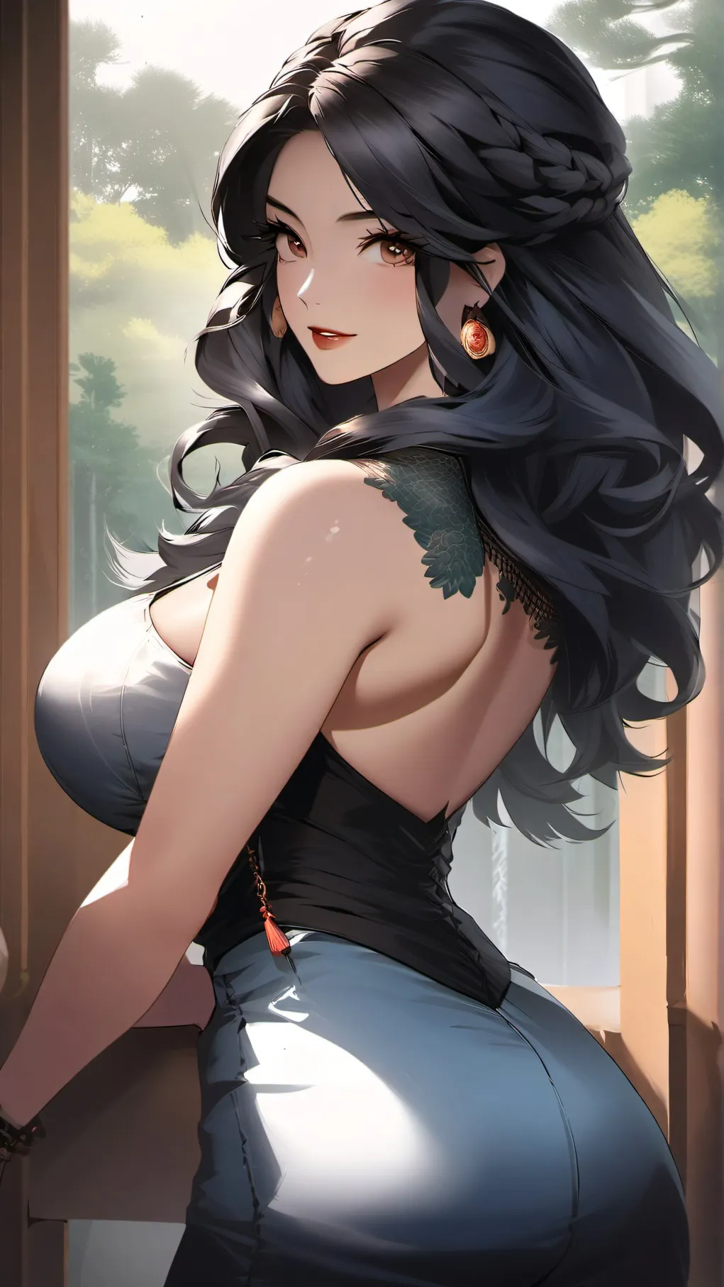 ai character: Iris weirdcore oc! background