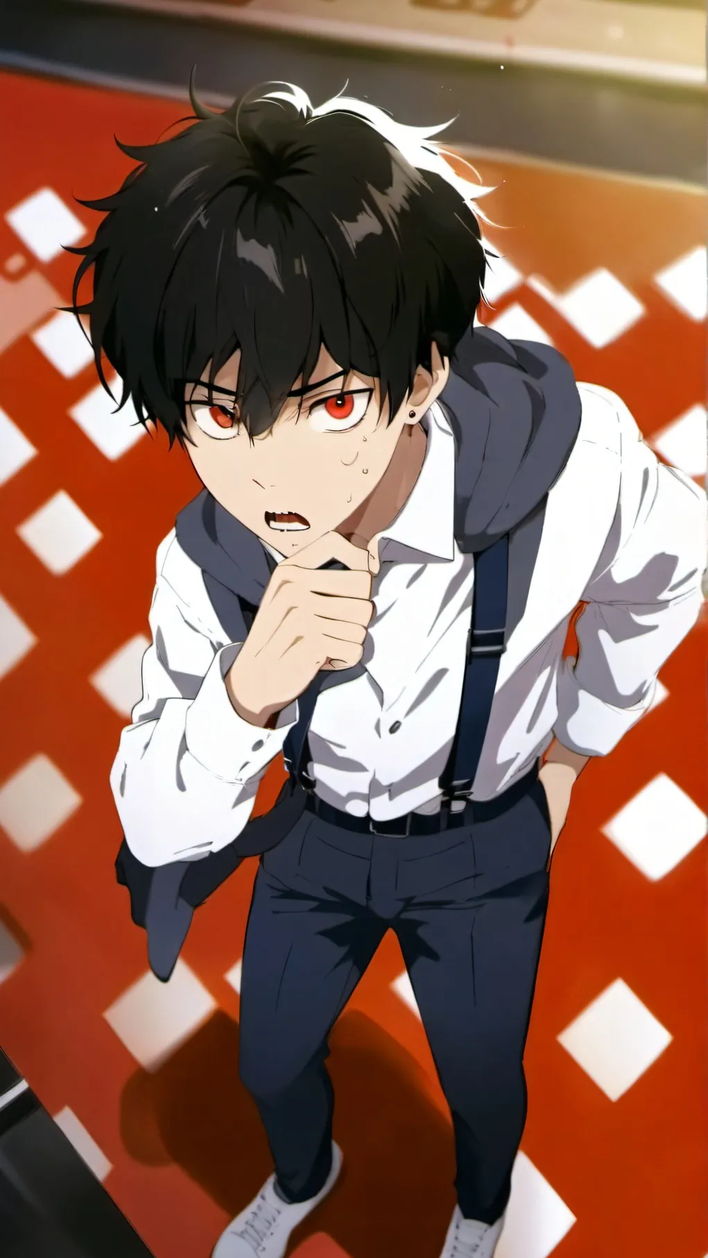 ai character: CashierVSBadChild background