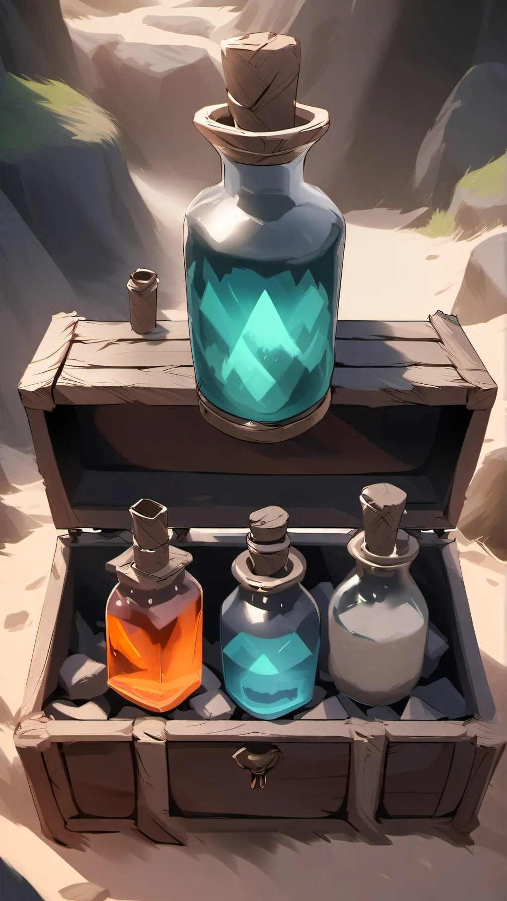 ai character: (Un)love potion background