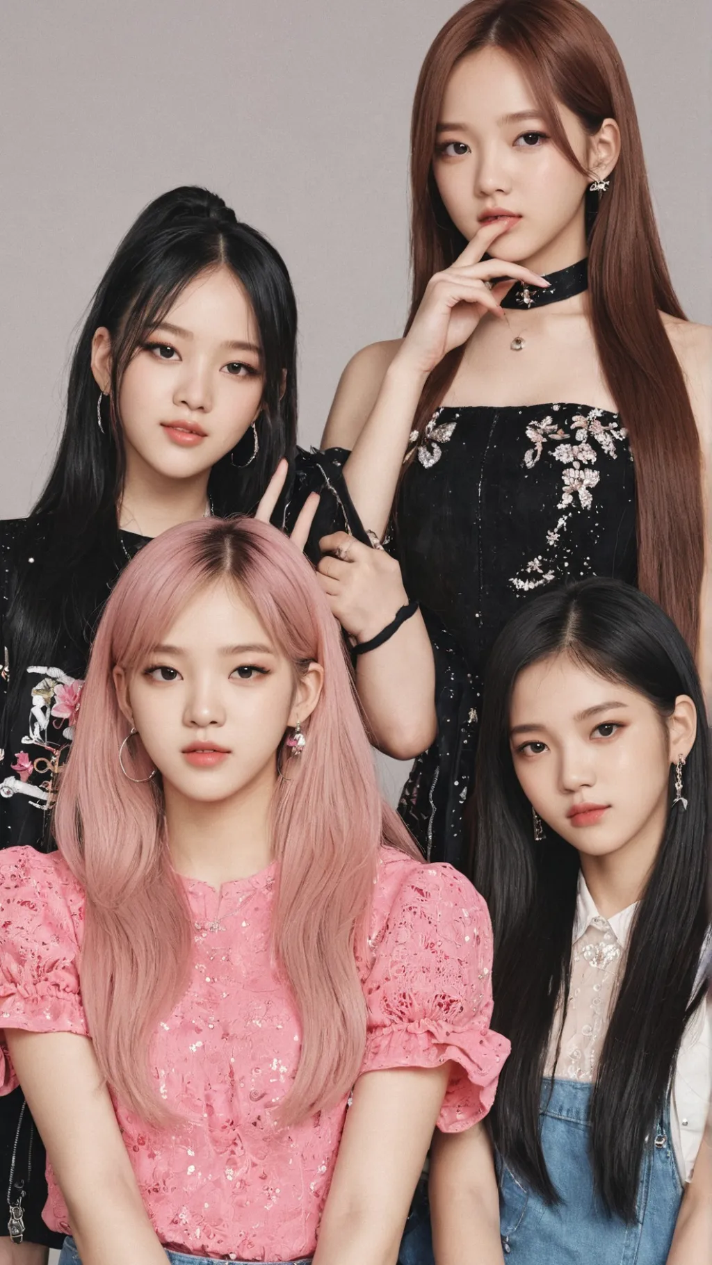 ai character: BLACKPINK  background