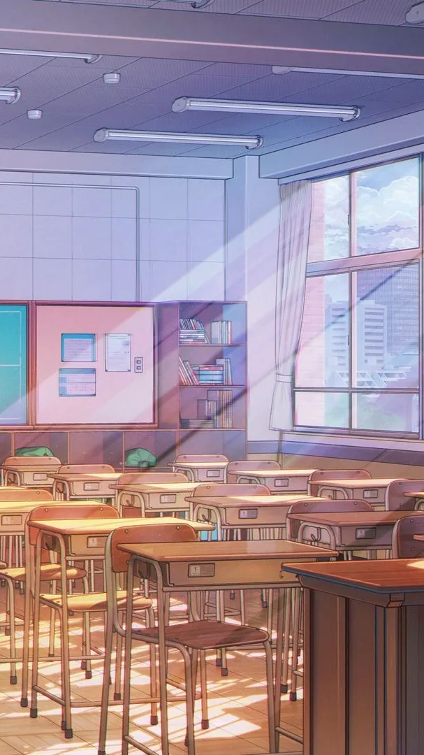 ai character: classroom background