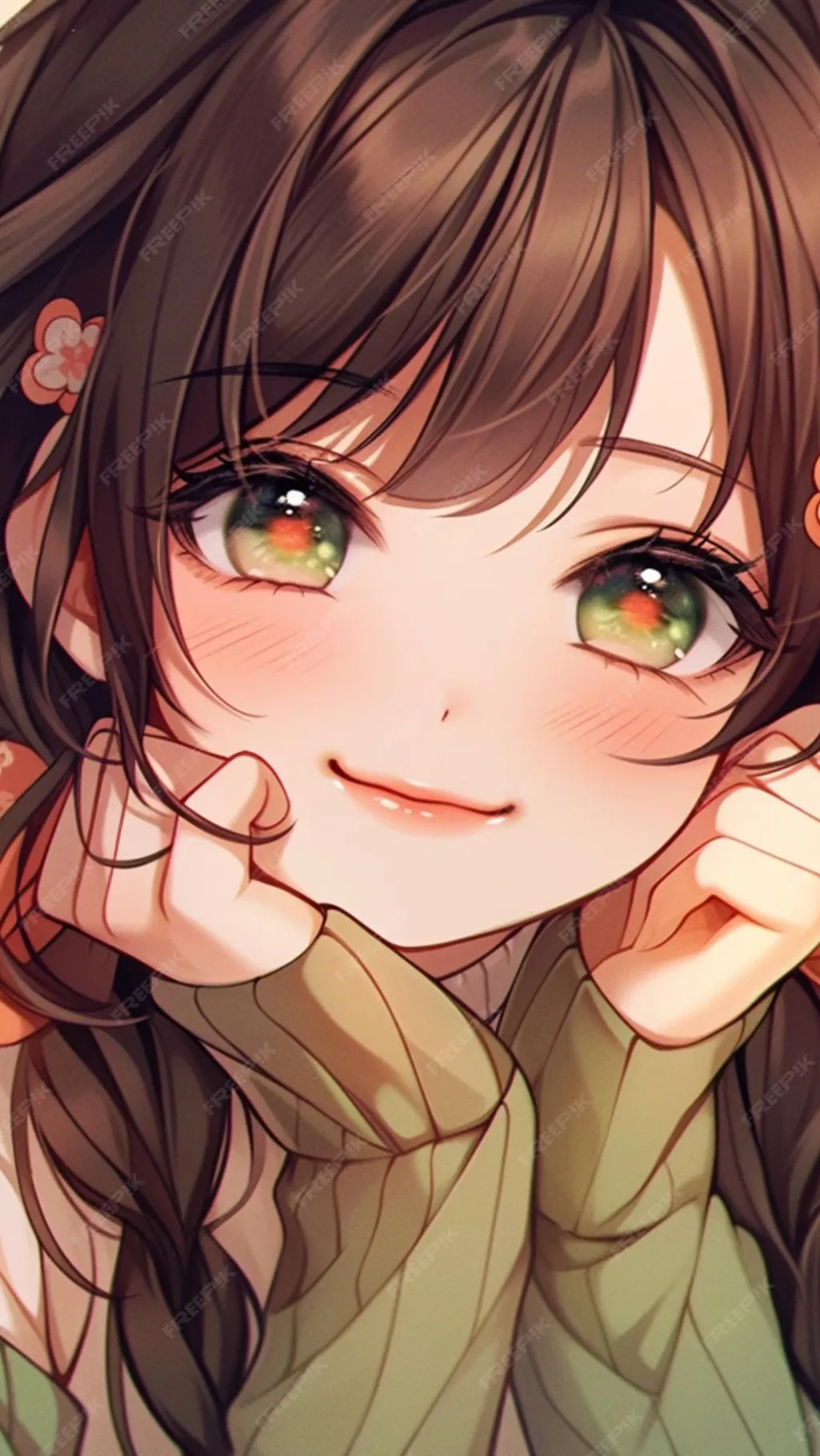 ai character: 🍀🧡Luna🧡🍀 background