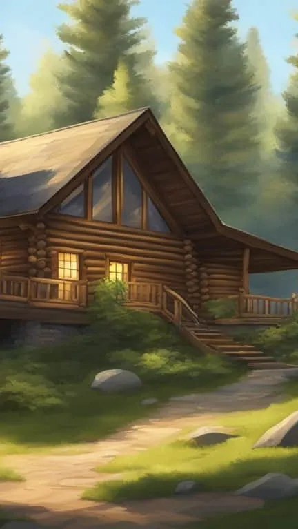 ai character: school camp! background