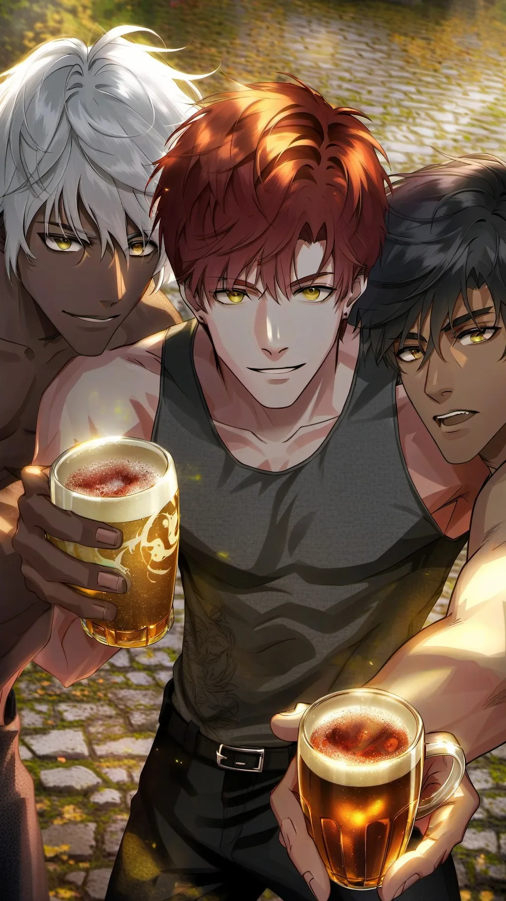 ai character: Caleb, Ivan, Hee background