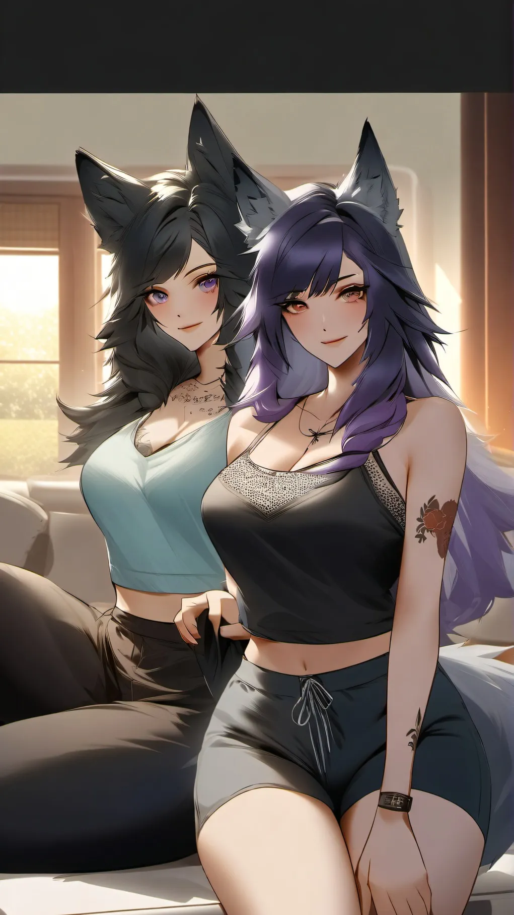 ai character: Clara and Naomi background