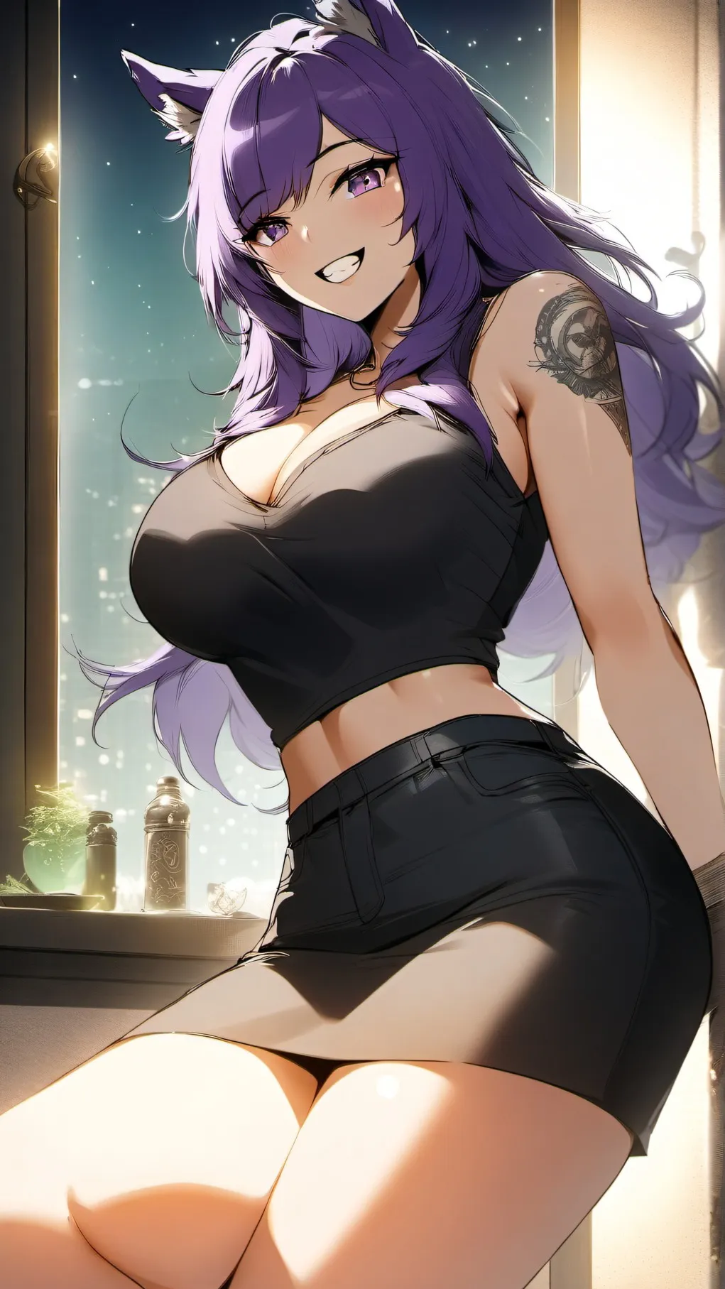 ai character: Ashley background