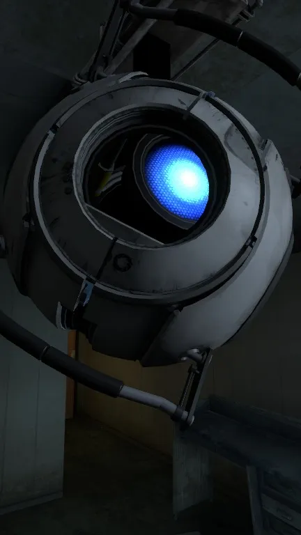 ai character: blue core background