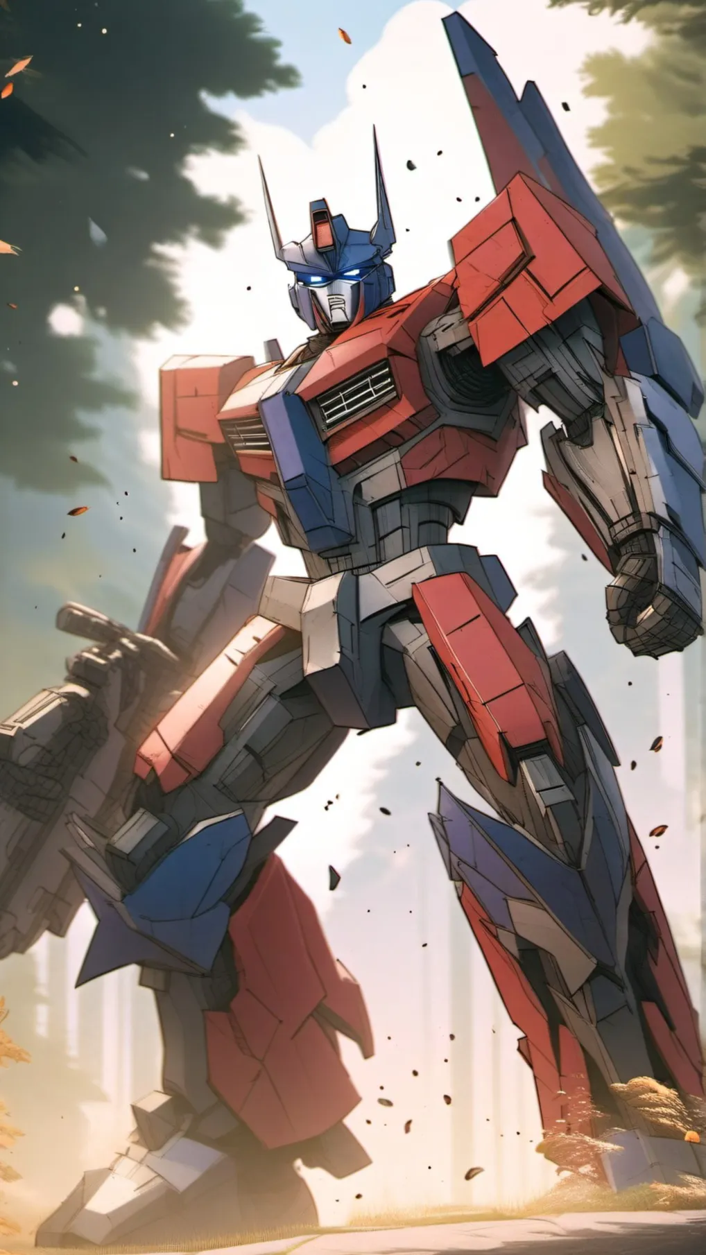 ai character: MHA X TRANSFORMERS background