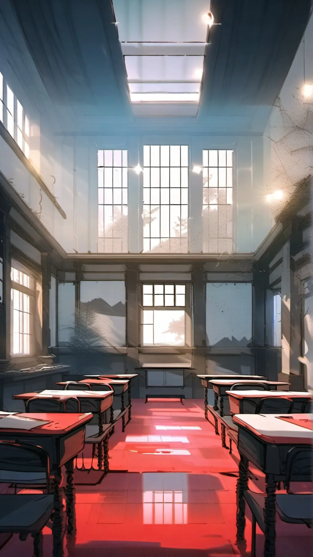 ai character: school riot  background