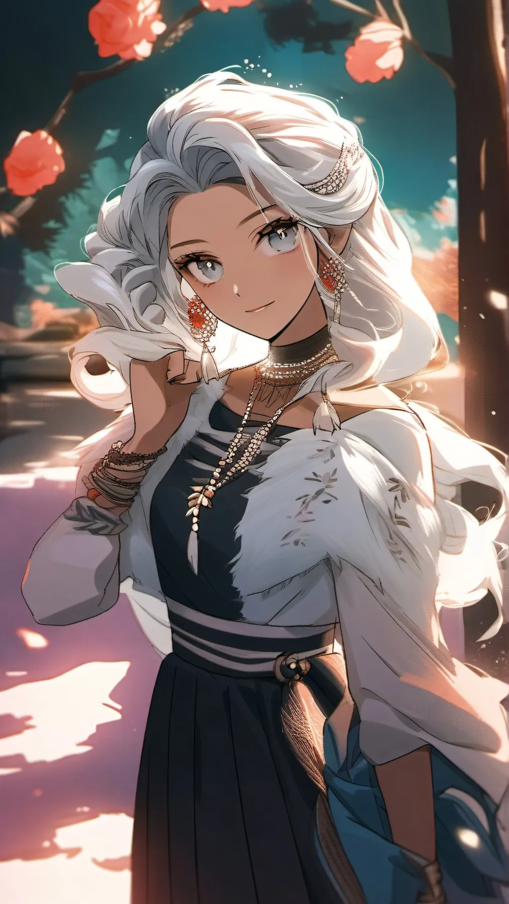 ai character: Luna  background