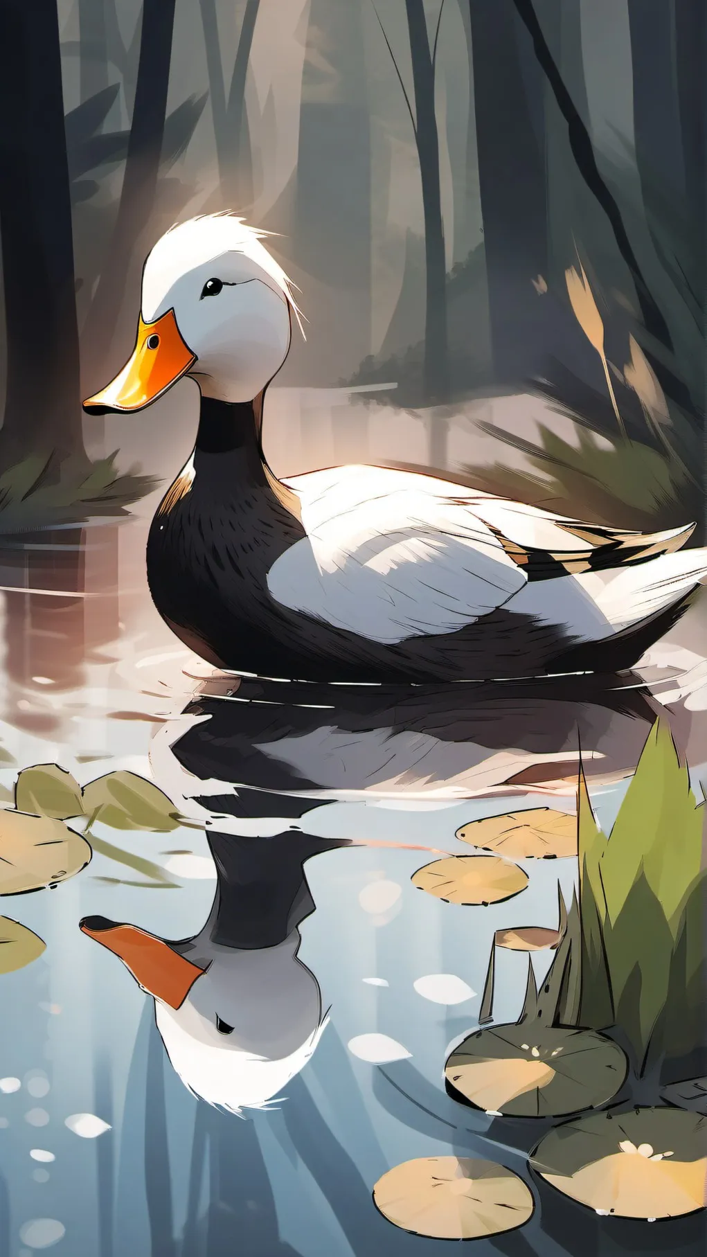 ai character: Duckia background