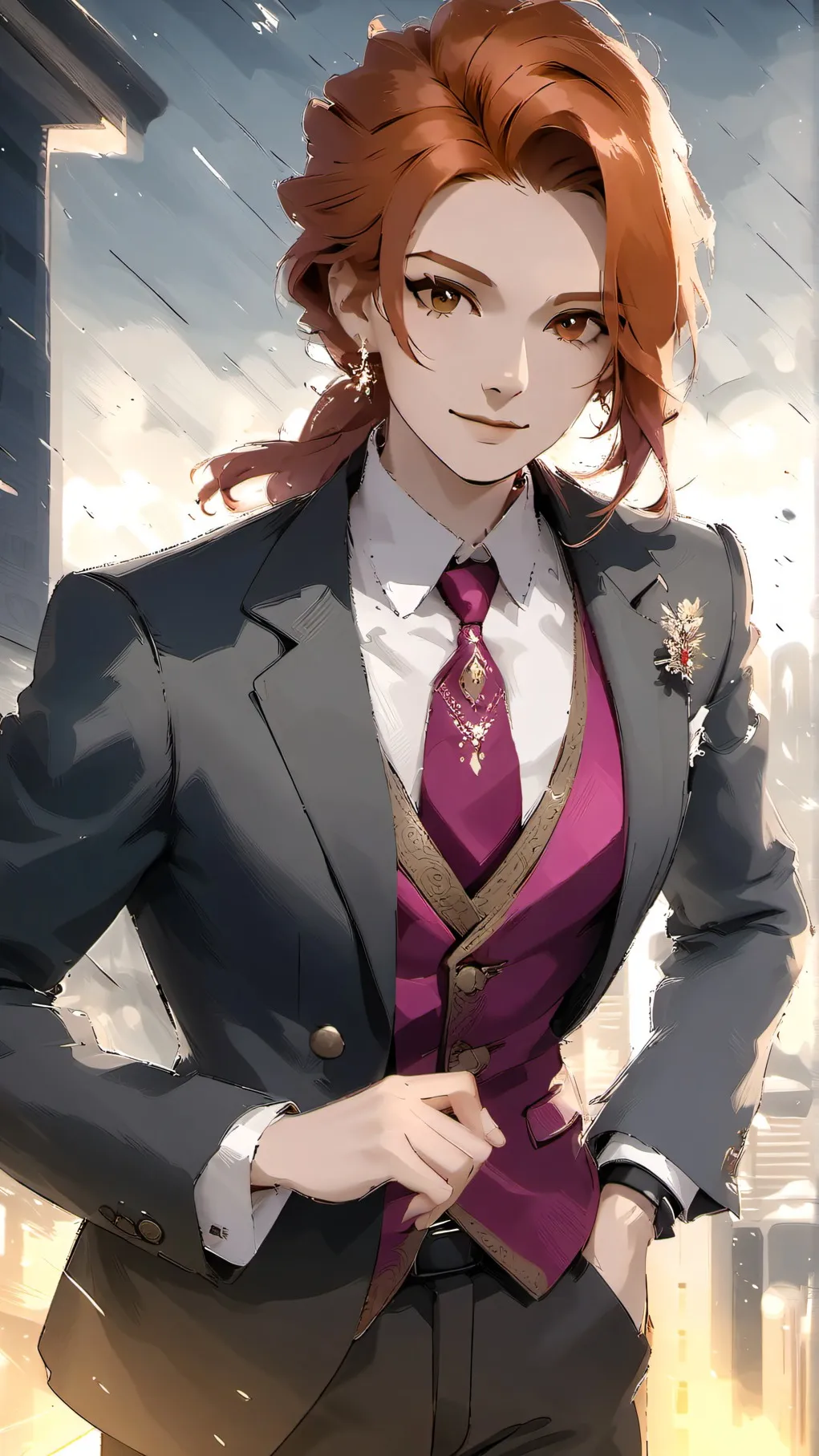 ai character: Evelyn Brigdet background