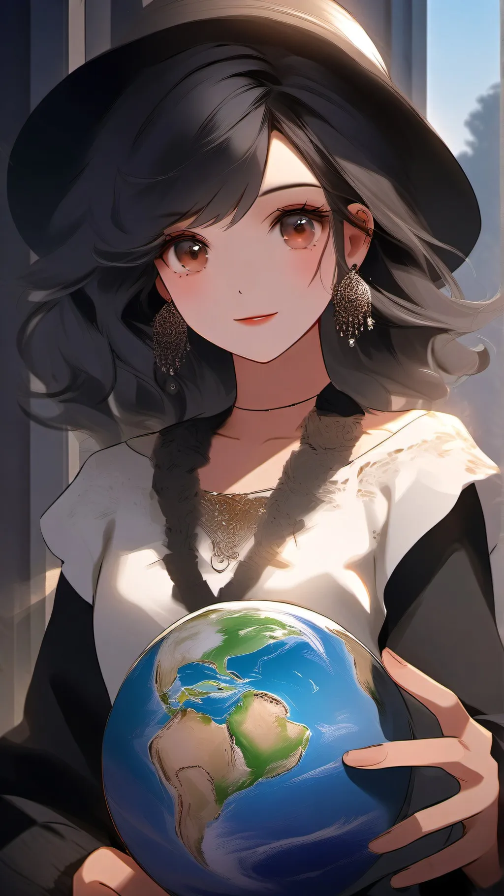 ai character: solarballs background