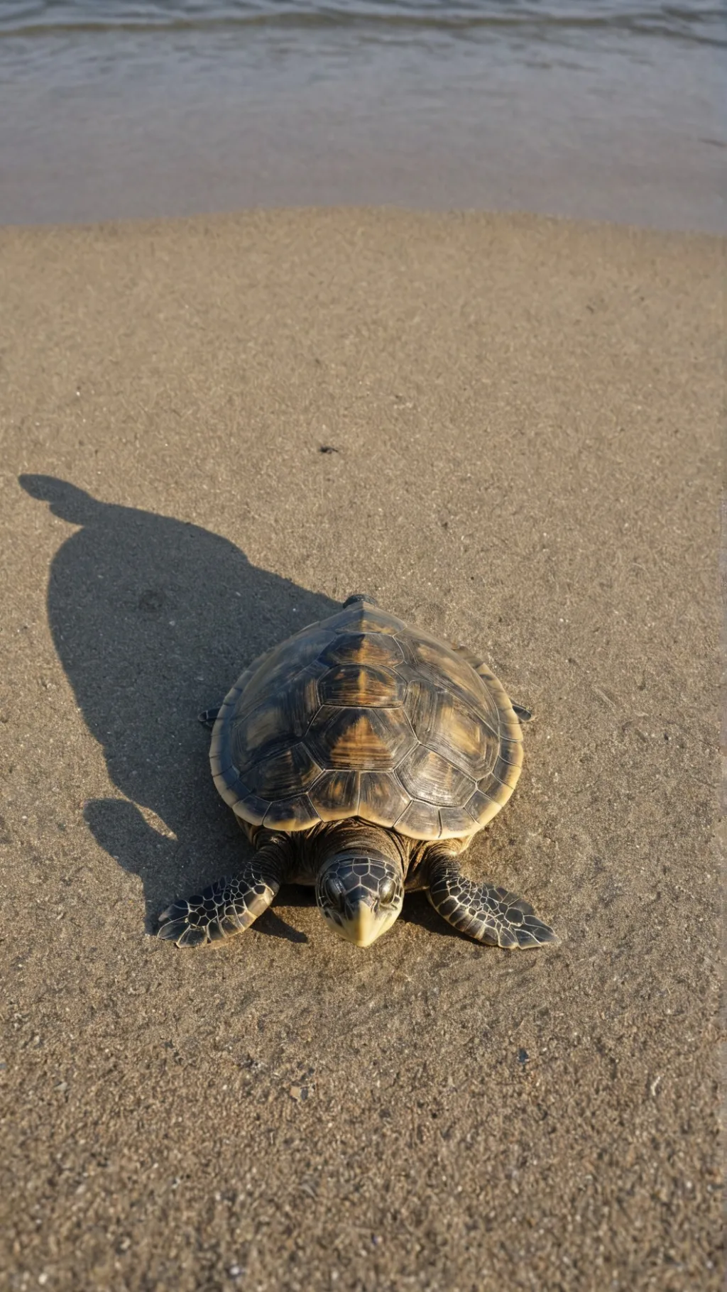 ai character: baby turtle background