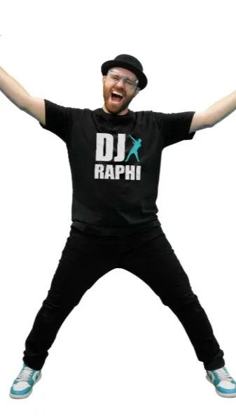 ai character: DJ Raphi background