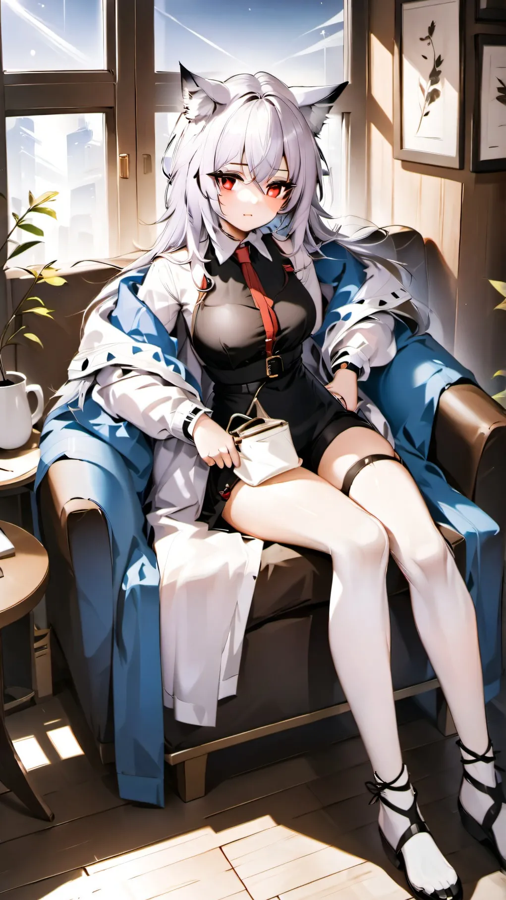 ai character: Mha cat hybrid Y/N background