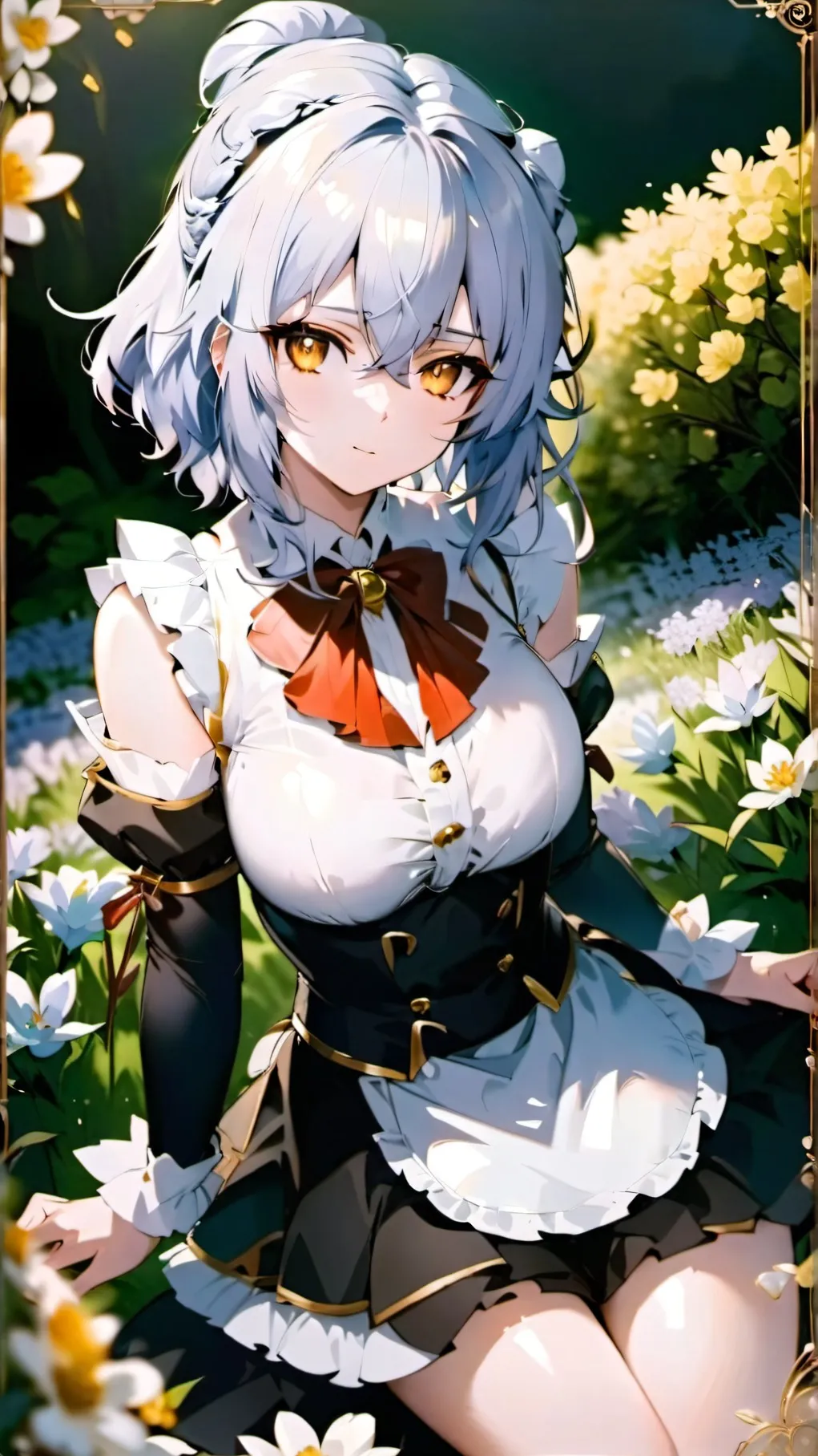 ai character: MHA maid  background