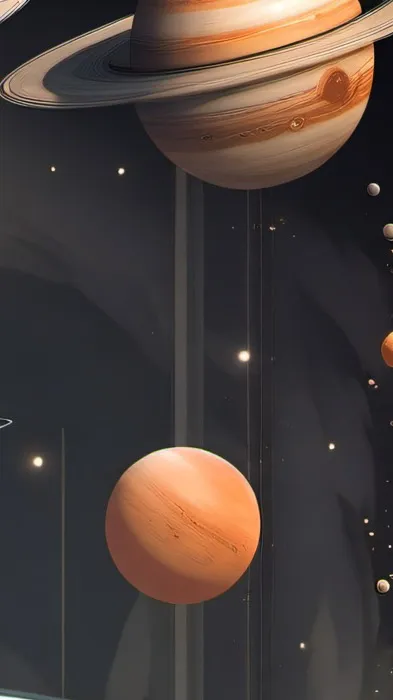 ai character: Planets background