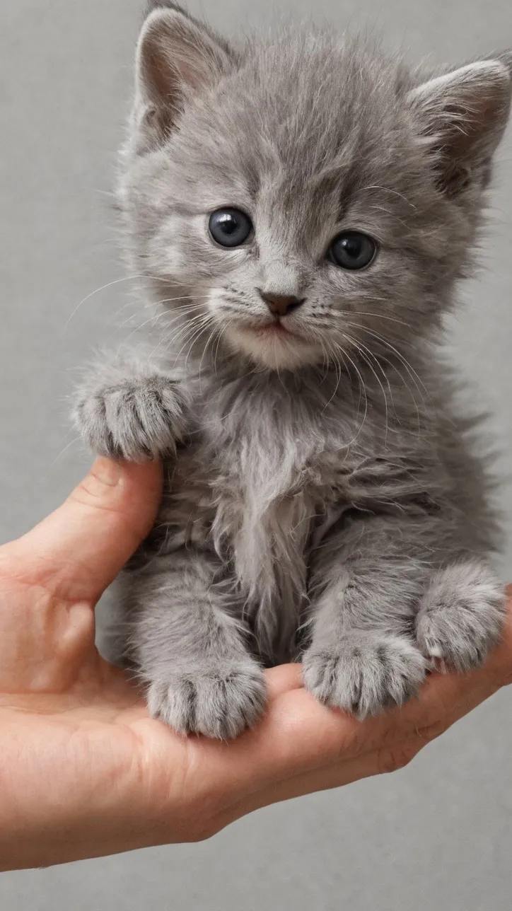 ai character: baby Gray background