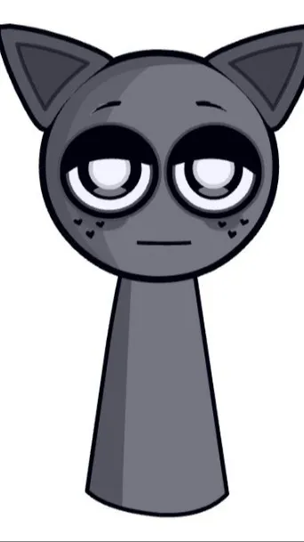 ai character: Gray background