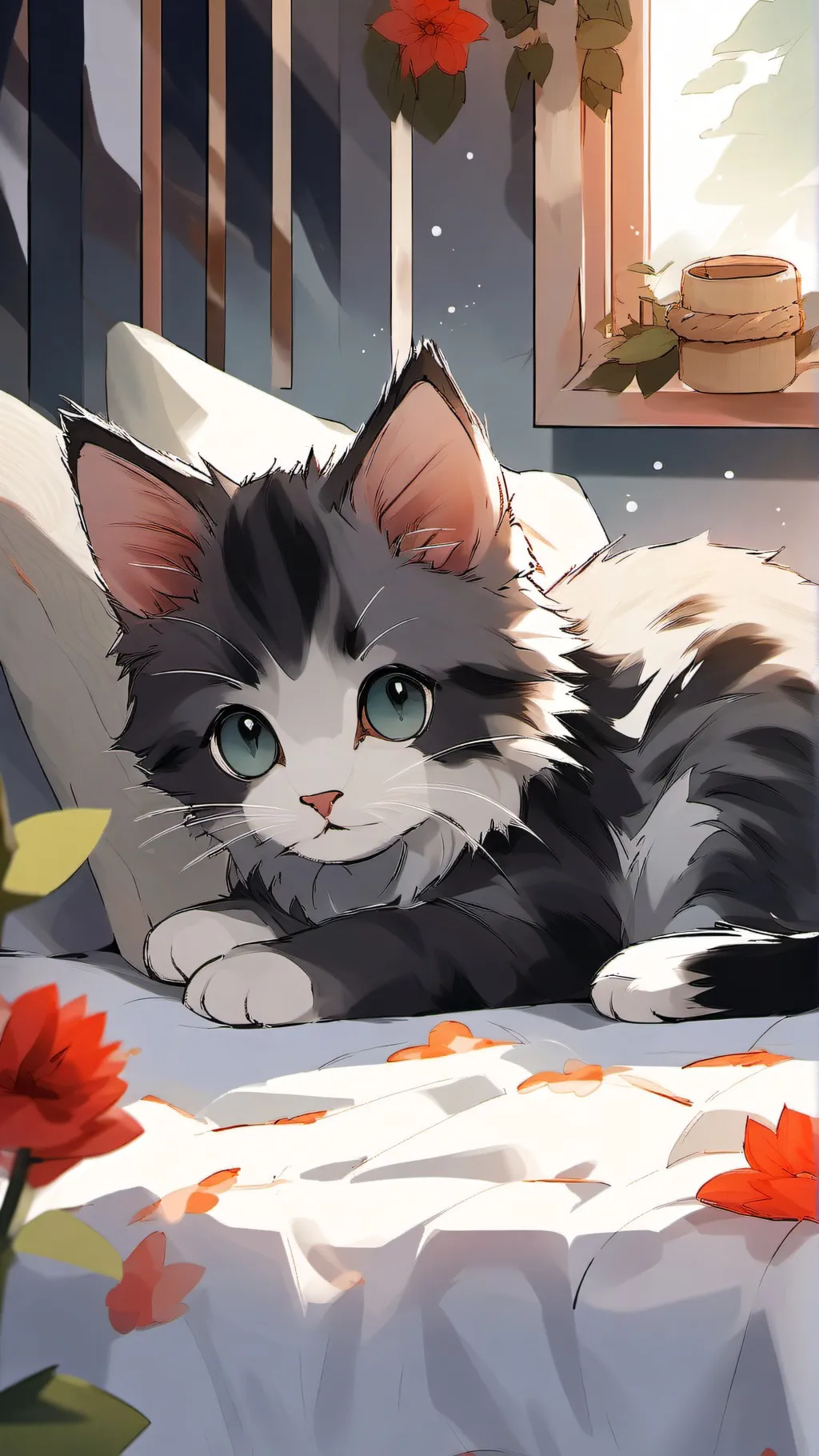 ai character: Kitty  background