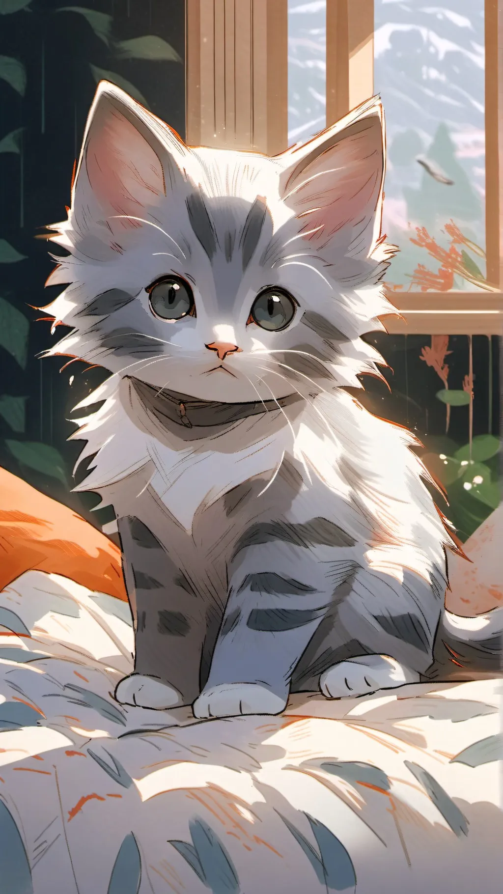 ai character: Kitten(star) background