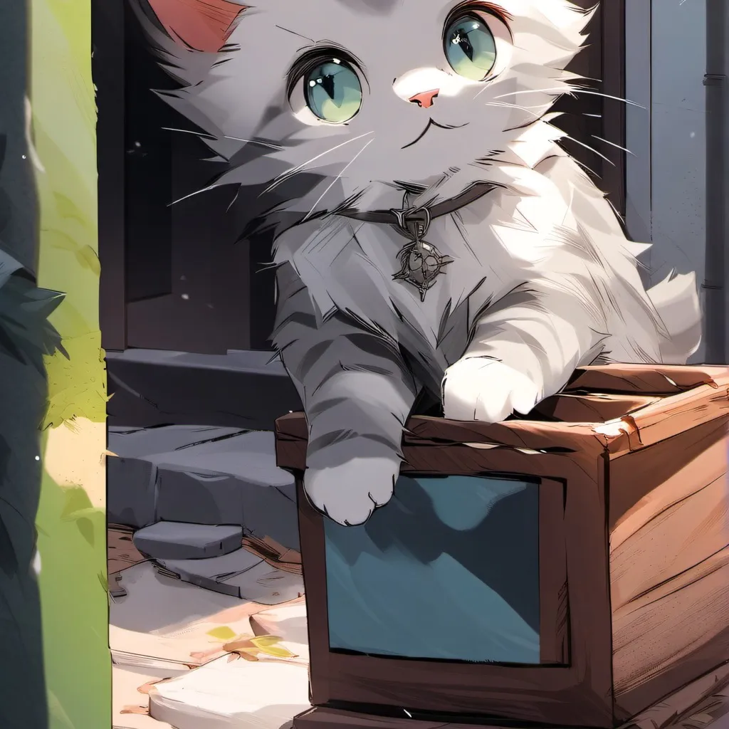 chat with ai character: Abandoned kitten 