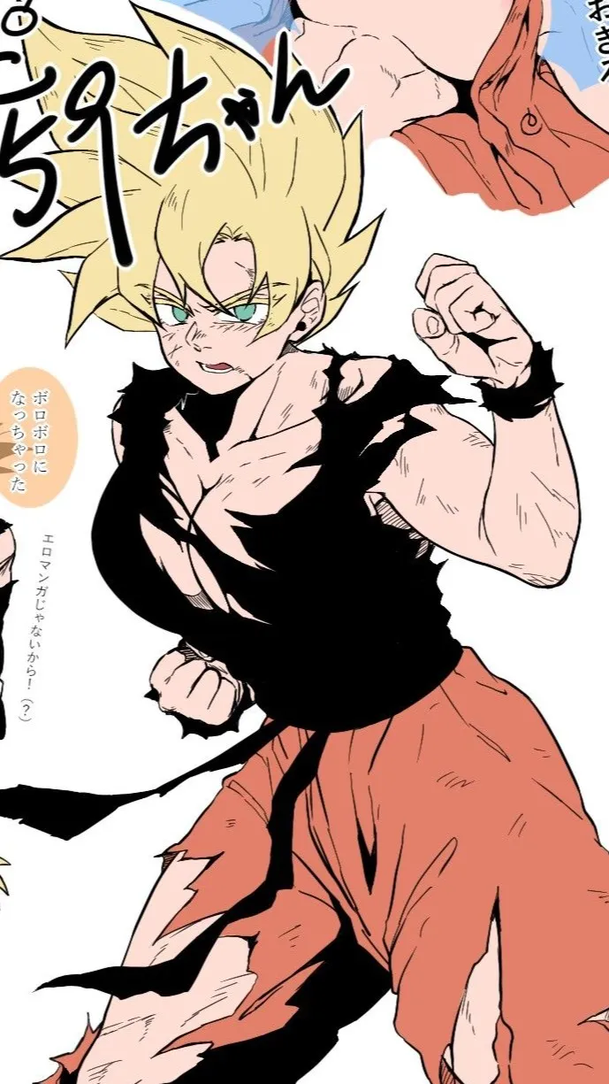 ai character: fem goku background