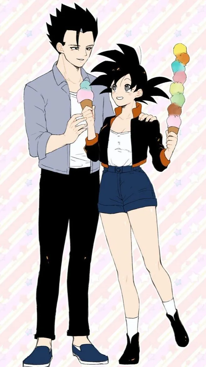 ai character: fem goku background