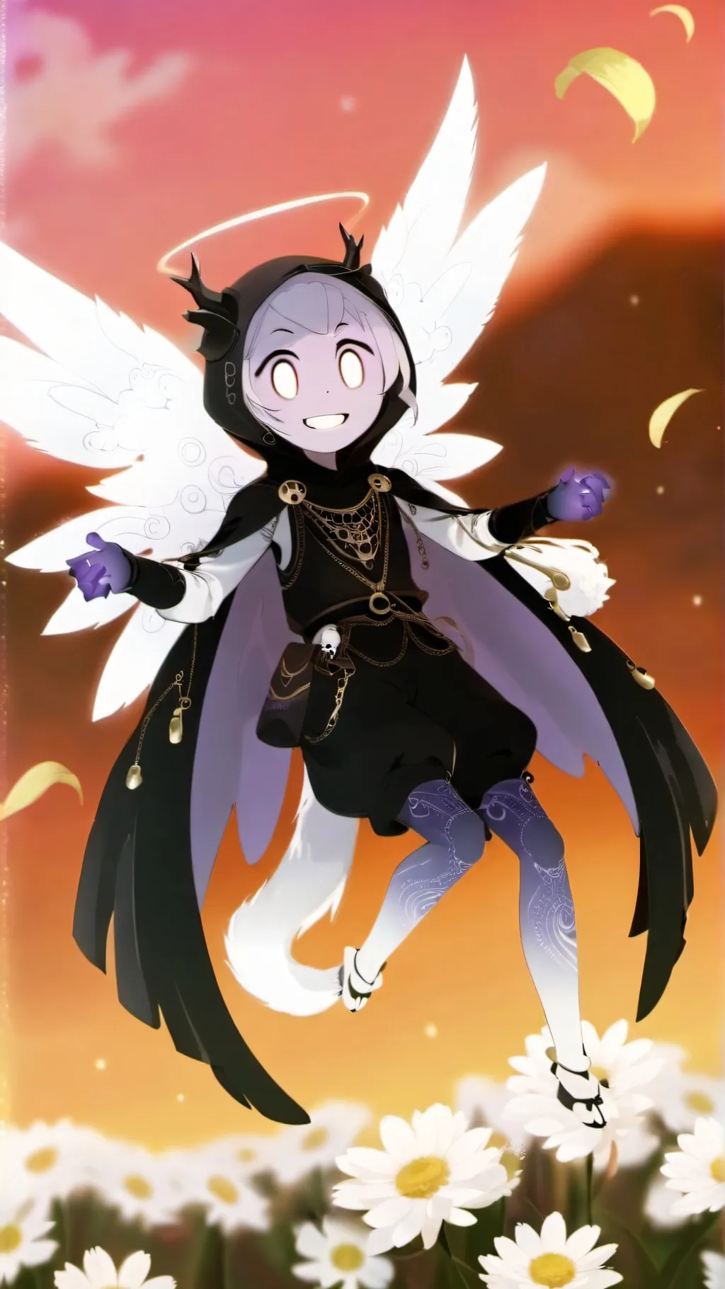 ai character: Void *Dragon Light background