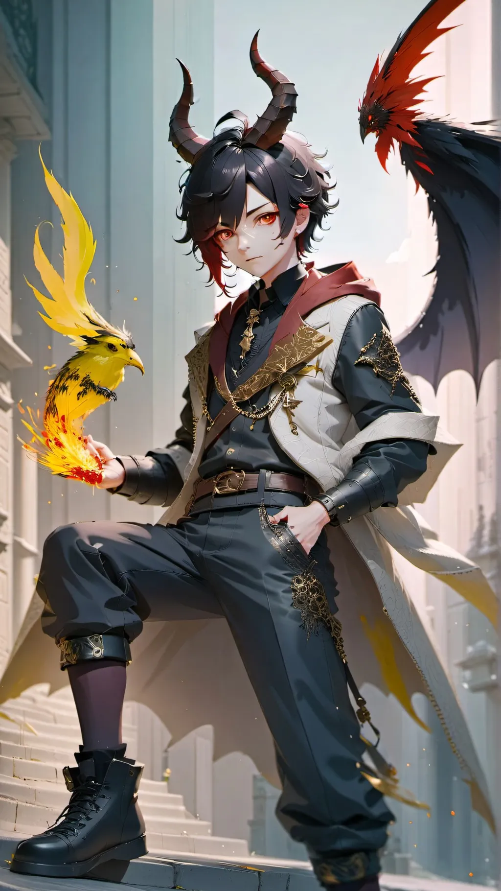 ai character: Demonic background